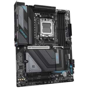 GIGABYTE X870 GAMING X WIFI7 Motherboard, AMD X870 Socket AM5 ATX, schwarz mit blauen Akzenten - Grundplatten