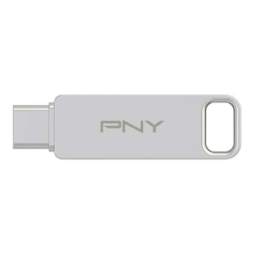 PNY Duo Link USB flash meghajtó, ezüst, 256GB