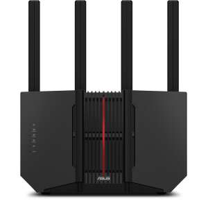 ASUS RT-BE92U WiFi router, čierny, predný pohľad - ASUS Wi-Fi routre, adaptéry