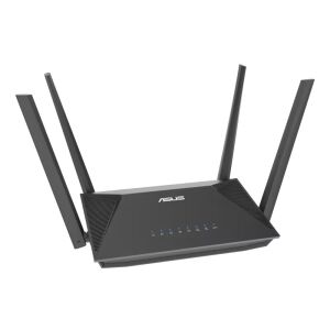 Szögletes nézet az ASUS RT-AX52 AX1800 kétsávos Wi-Fi 6 routerről - Wi-Fi router, adapter