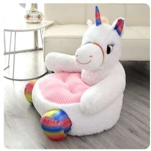  Plüss állat kanapé gyerekeknek, 50x50x45cm, Unikornis