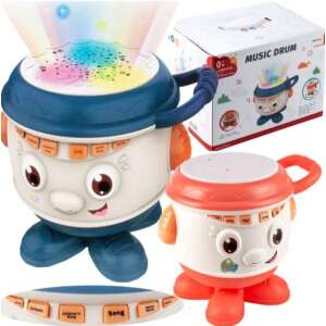 Zenélő, világító dob ,fejlesztőjáték babák számára