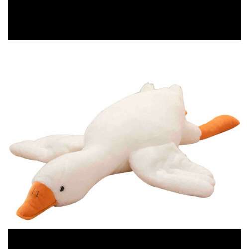 Fehér hattyú plüssjáték, 70 cm, puha és ölelhető, tökéletes öleléshez és alváshoz