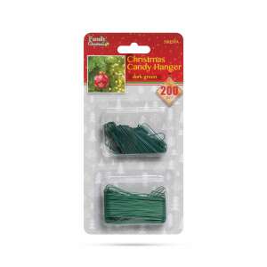 Bewello karácsonyi szaloncukor akasztó, sötétzöld, 200 darab - Bewello