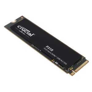 Crucial P310 500GB NVMe SSD, M.2 PCIe Gen4, negru, vedere din unghi - Solid State Drive (SSD)