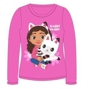 Tricou roz cu mânecă lungă Gabby's Dollhouse pentru fete cu Gabby și Pandy, mărimea 8 ani (128 cm) - Modă și îmbrăcăminte
