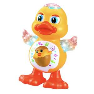 Táncoló kiskacsa játék fényekkel és zenével, Sárga kiskacsa játék gyerekeknek - Nonbrand Interaktív gyerek játék