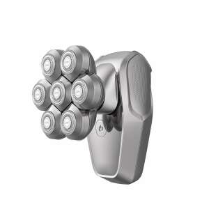 Bewello WinningStar 7 fejes elektromos borotva, ezüst, 7D, férfiaknak - Bewello