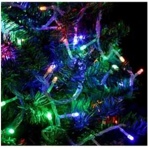 Színes karácsonyi fényfüzér, 100 LED, 6,3m, beltéri használatra - Nonbrand Fényfüzér