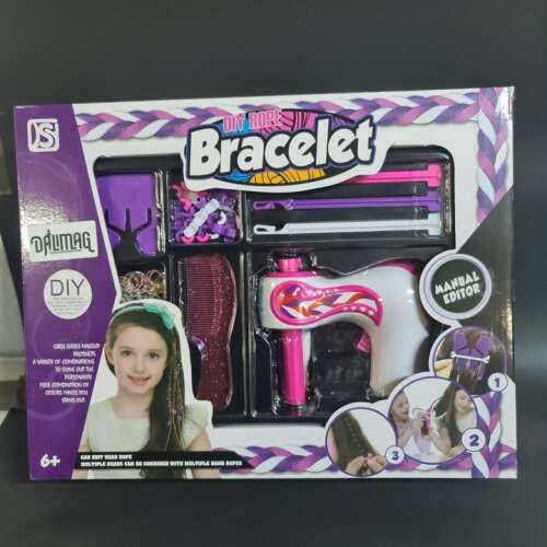 33 műanyag részes, többszínű, Hajfonó szett