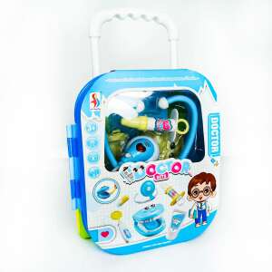 Orvosos játék készlet gyerekeknek, tartalmaz egy bőröndöt, sztetoszkópot és egyéb orvosi eszközöket - Nonbrand Interaktív gyerek játék