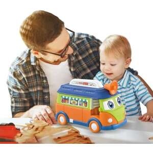 Happy BBQ Busz 2 az 1-ben átalakítható játék gyerekeknek fény- és hanghatásokkal, 23 darabos - Nonbrand Interaktív gyerek játék