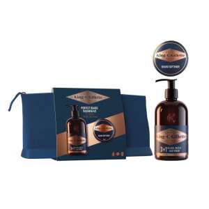 King C. Gillette Perfect Beard Regimen Kit, 3-in-1 beard wash, beard softener, and travel bag - Gillette