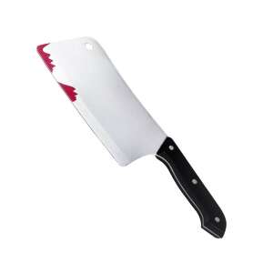 Halloween blutiges Hackmesser Kostümzubehör auf weißem Hintergrund - Kostüme für Erwachsene