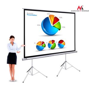 Ekran projekcyjny Maclean - Przenośny - 150" (300x225cm) 4:3 131443862 - Maclean