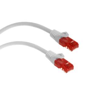 Cablu patch UTP CAT6 Maclean, alb, 0,5m, conectori RJ45 - OEM Cabluri patch
