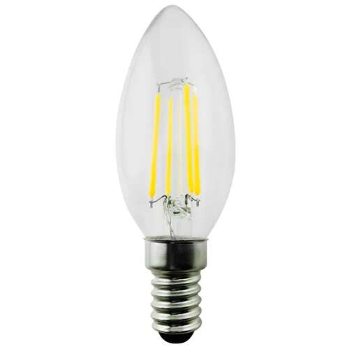 Maclean Energy E14 4W LED Filament izzó, meleg fehér, 3000K