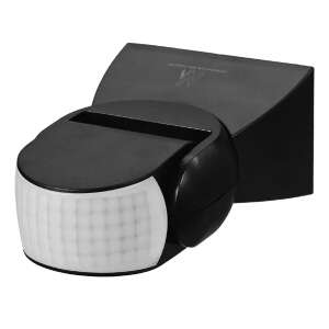 Senzor pohybu PIR Maclean MCE201B, čierny, dosah 12m, detekcia 180 stupňov - Snímače pohybu