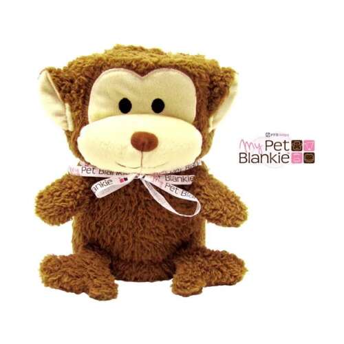 Pătură pentru bebeluși My Pet Blankie, plus maro, moale, pufoasă, transformabilă într-o jucărie de pluș