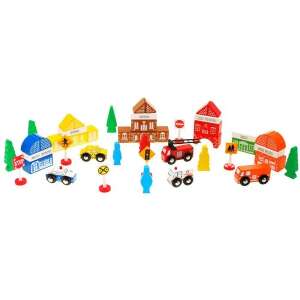 Fa Város Építőkocka - 47 db