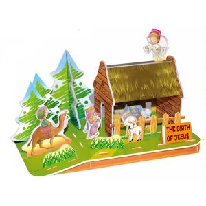Ukończone puzzle 3D Szopka Betlejemska - Puzzle 3D