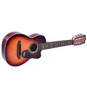 Gitara akustyczna 6-cio strunowa dla dzieci marki Music 6, widok z boku - Nonbrand Gra na instrumencie muzycznym