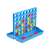 Line Up 4 Spiel, Vier gewinnt Spiel, Strategiespiel, Familienspaß, Reisespiel, tragbares Spiel, Brettspiel, rote und gelbe Spielsteine, blaues Spielbrett, Spiel aus Plastik