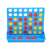 Line Up 4 Spiel, Vier gewinnt Spiel, Strategiespiel, Familienspaß, Reisespiel, tragbares Spiel, Brettspiel, rote und gelbe Spielsteine, blaues Spielbrett, Spiel aus Plastik