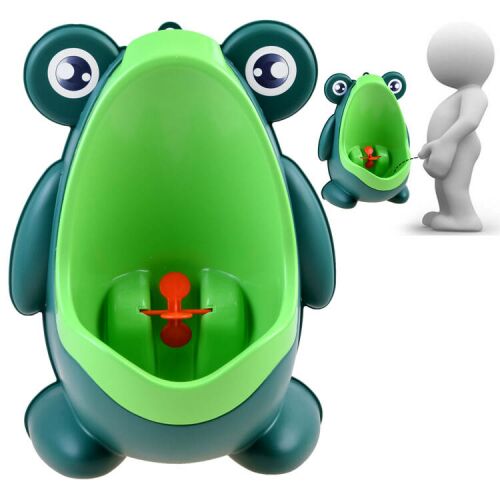 Békás broască țestoasă olita-urinal de antrenament pentru băieți cu țintă rotativă și înălțime reglabilă