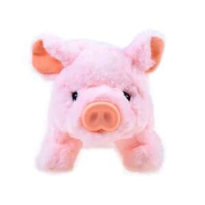 Jucărie de pluș interactivă Piggy Toby roz, vedere din față, care merge, cu coada care se mișcă, cu nasul care se întinde - Plușuri interactive