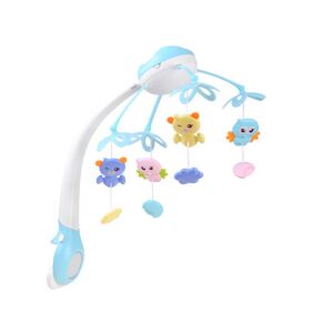 Baba Játékmobil kolotoč nad postieľku s projektorom a visiacimi zvieracími hračkami - Hudobné kolotoče, kolotoče nad postieľku s projektorom