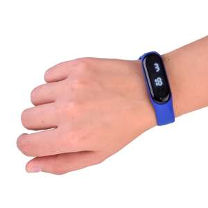 Kinder-Smartwatch mit Touchscreen, wasserdicht, Silikonarmband, blaue Farbe - Smartes Uhrenarmband