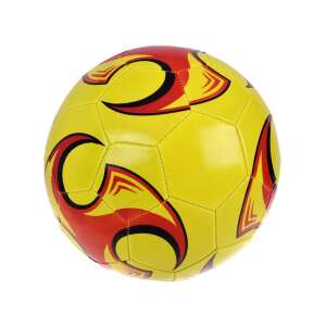 Gelber Fußball mit rotem und schwarzem Design - Fußball