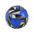 Kék focilabda, 9-es méretben, fekete és sárga mintával, focizáshoz