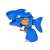 Niebieska pistoletowa zabawka w kształcie rekina dla dzieci