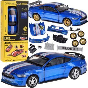 Ford Mustang GT 2018 Modellauto Tuning Kit im Maßstab 1:42 mit Zubehör und Verpackung - Modell, Mock-up