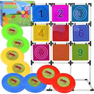 Frisbee-Zielspiel mit 9 nummerierten Quadraten und 8 Frisbees, Outdoor-Spiel für Kinder - Nonbrand Entwicklungsspiele für Kinder im Kindergartenalter