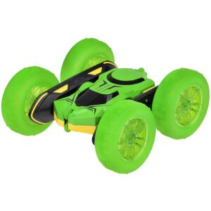 Zelené 360° kaskadérske RC auto, pohľad z uhla - Autá a vozidlá