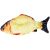 Mozgó Plüss Hal - Játék - 25cm, Vedere plată a jucăriei de pluș pește portocalie
