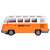 Hračka auto s diaľkovým ovládaním Retro City Bus, oranžová a biela, bočný pohľad