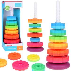 Regenbogen Stapel Turm Spielzeug für Babys, Try Me! Grow Up Rainbow Tower, ab 12 Monaten, Stapelringe, Sinnes Spielzeug, Babyspielzeug, Stapelspiel, Entwicklungsspielzeug - Babywalker, Lauflernhilfen und Entwicklungsspiele für Kleinkinder