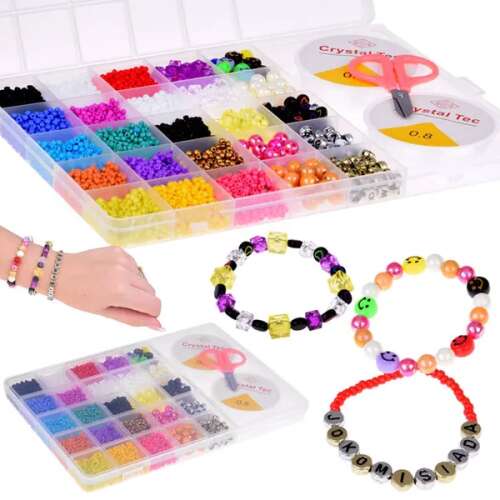 Buntes Perlenset, Armband, Brosche, Ohrringe, 22 Farben, ZA 5298 109754839