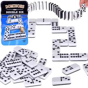 Domino Double Six, 28 kusov, klasická domino hra pre deti a dospelých - Dominá, šachy