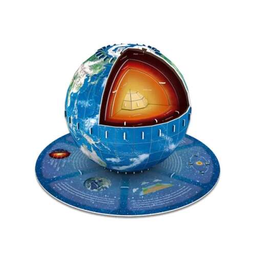 Puzzle 3D Planeta Pământ - 50 de piese