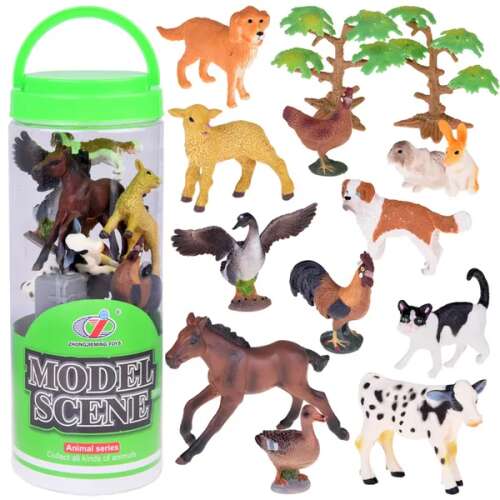 Farm Állatok Figura Készlet - 17 db