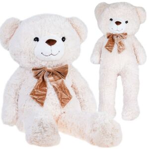 Collage von Plüschteddy Ben 110cm, Gesamt- und Nahansicht - Nonbrand Kuscheltiere