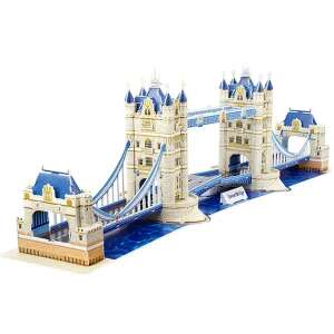 Tower Bridge 3D kirakós játék, 120 darabos, világ híres építészet, könnyen összeszerelhető, ragasztó nélkül, szerszámok nélkül, oktató játék, gyerekeknek és felnőtteknek, 3+ - Puzzle & Kirakó