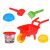 Súprava hračiek do pieskoviska pre deti s fúrikom, vedrom, lopatou, hrabľami a formou