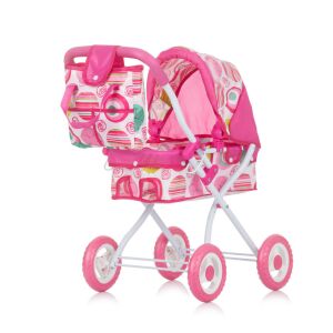 Chipolino Emily rózsaszín babakocsi táskával - Chipolino