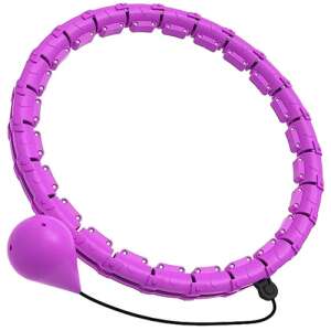 Lilafarbener verstellbarer Gewichts-Hula-Hoop mit Metalllagern, für Taillentraining und Bewegung - Sternhoff